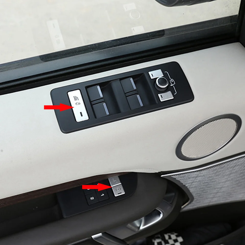 Для Land Rover Range Sport 2014 2017 наклейки на кнопки управления дверным окном для автомобиля