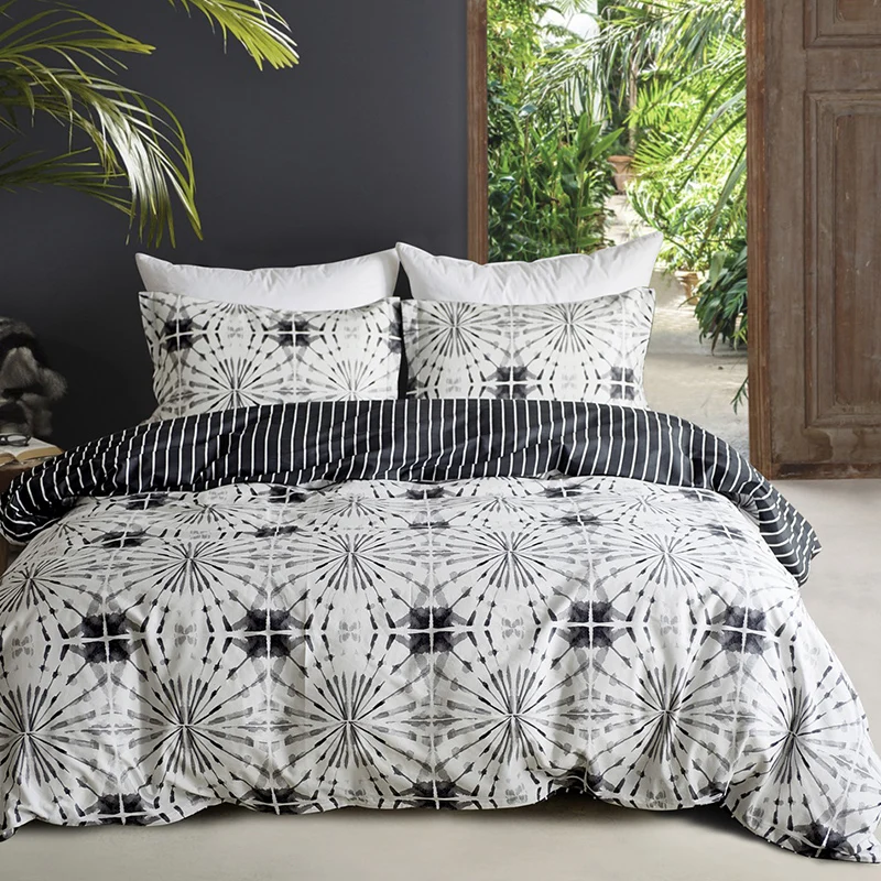 Комплект постельного белья из 3 предметов высокое качество 100% хлопок простая