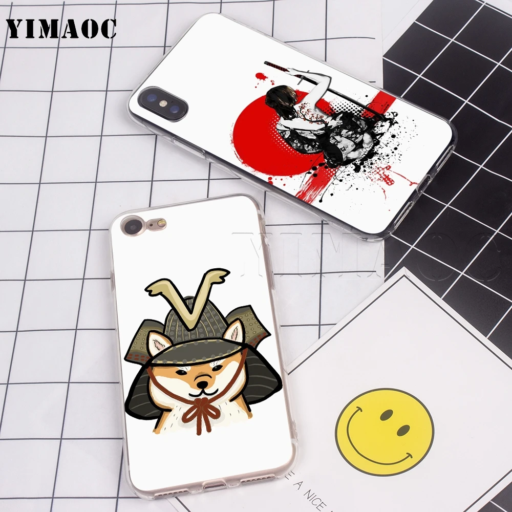 Силиконовый чехол YIMAOC Samurai для Samsung Galaxy S7 S8 S9 Edge Plus J3 J5 J7 A5 A6 A8 Note 8 9|Бамперы| |