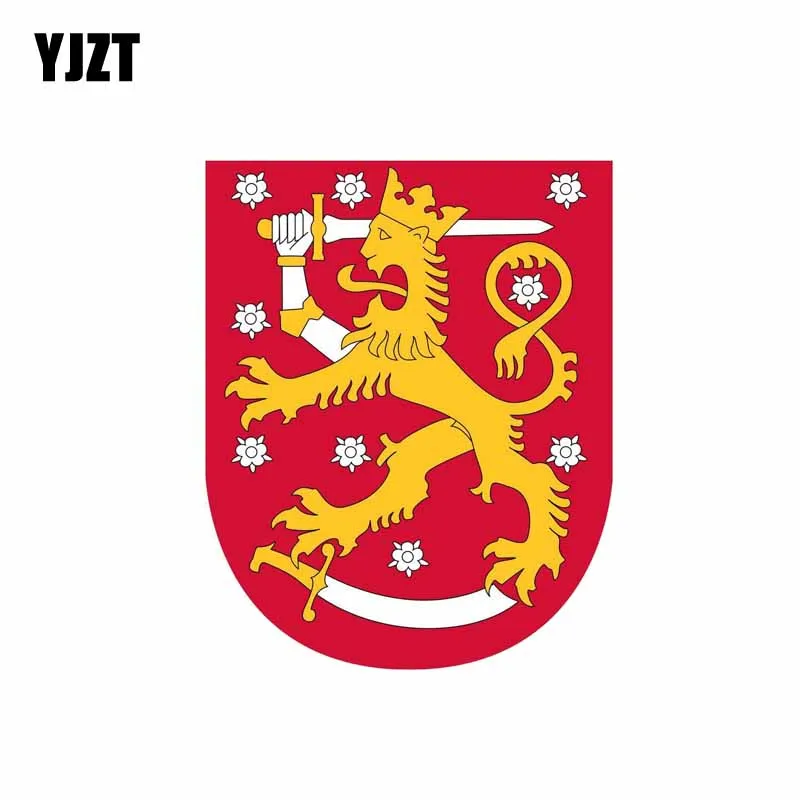 YJZT 10 см * 12 5 Индивидуальная Автомобильная наклейка светоотражающая финская Герб
