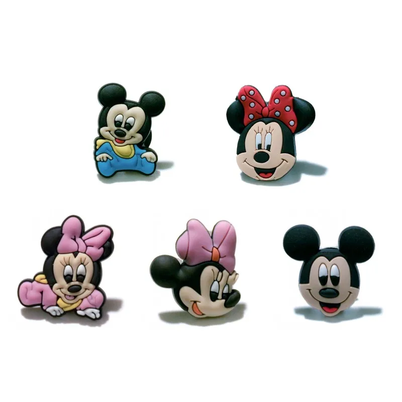 010-14578 mix50pcs 50 шт., милые декоративные пряжки для обуви с Микки Маусом, браслеты, Croc JIBZ, Минни, кнопки для обуви, детский подарок на день рождения - Цвет: 010-14578 mix50pcs