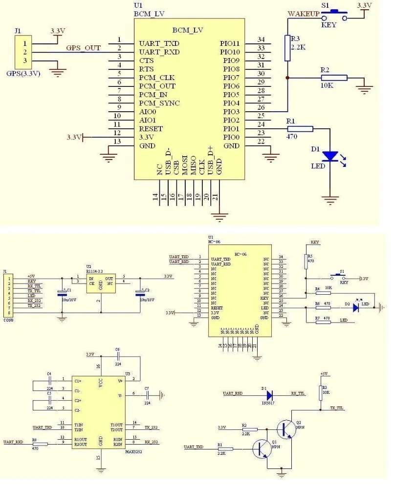 HC06 HC-06 Беспроводной Серийный 4 Pin Bluetooth радиочастотный приемопередатчик модуль RS232