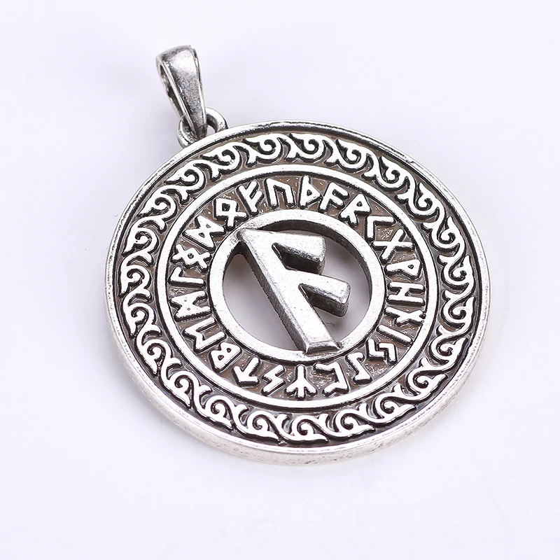 Viking Norse Runic Alphabet Occult Symbol Charm Horror Amulets and Talismans Dropshipping Pendants | Украшения и аксессуары