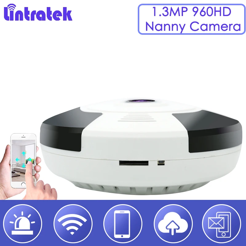 Fisheye 360 безопасности Камера Видеоняни и радионяни Беспроводной Wi-Fi градусов IP 960 P