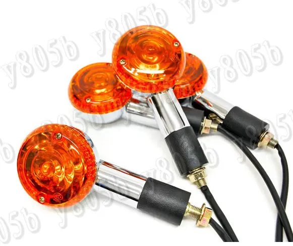 4x круглые поворотные сигналы для Kawasaki Vulcan Classic VN 400 VN500 VN800 900 1200 1500 1600 Cruisers чоппер|turn