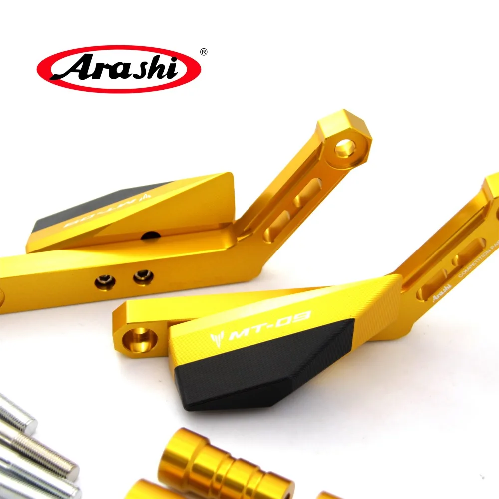 Arashi 1 пара для YAMAHA MT 09 2014 2017 CNC мотоциклетная защитная накладка защиты двигателя от