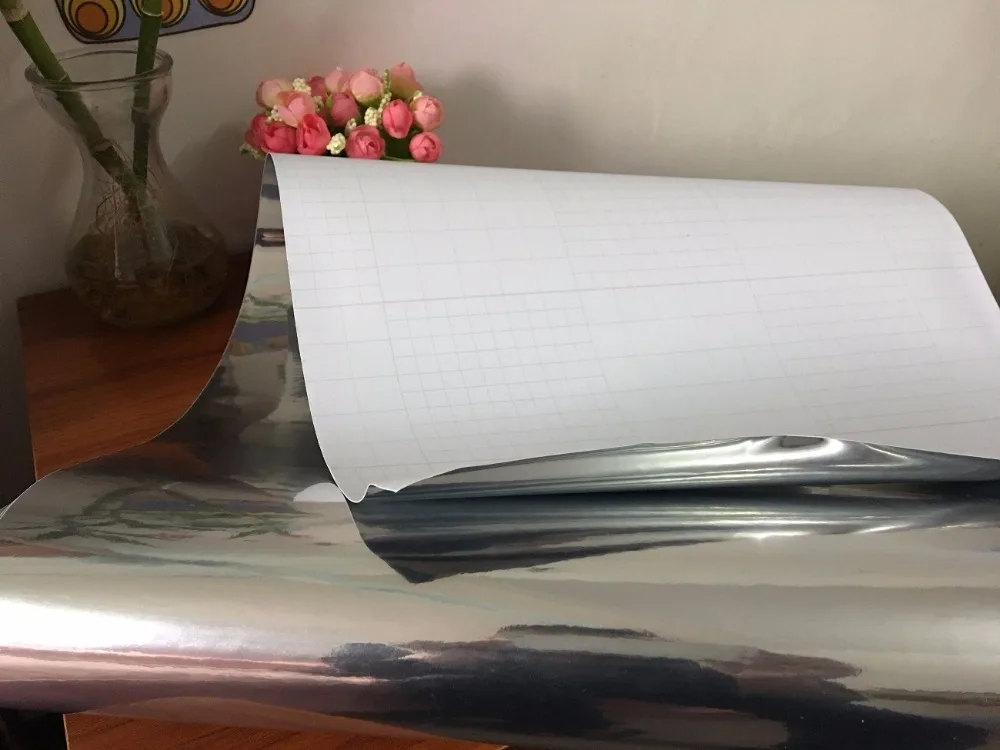 

Chrome vinyl film 400mm x 1520mm silver car film modified film modeling film motorcycle metal film furniture protection film