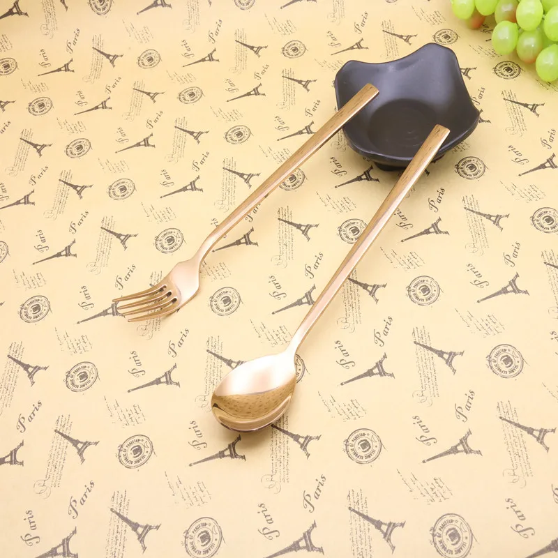 Новинка розовое золото искусственная сталь зеркальный полированный острый