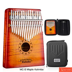 GECKO Kalimba 17 клавиш Акация(КоА) большой палец пианино и EVA высокая производительность защиты коробка, тюнинг молоток, профессиональные модели K17K
