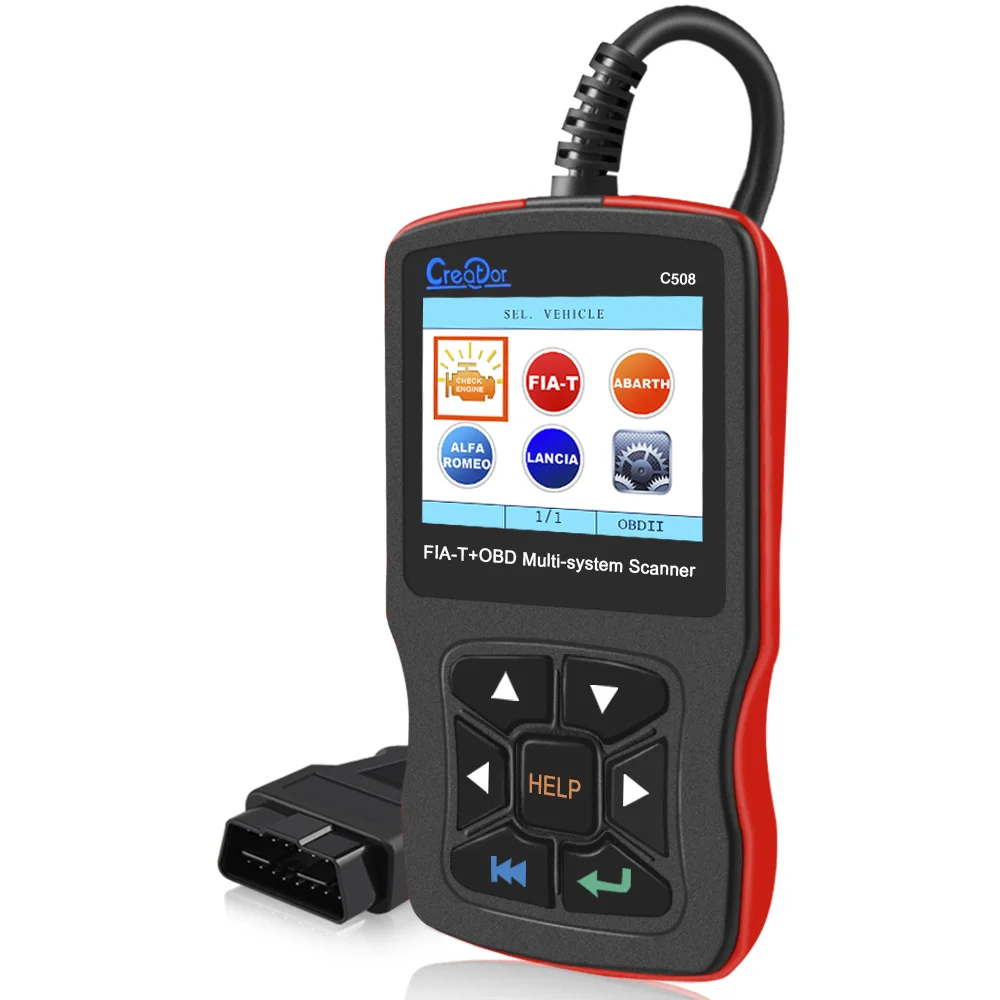 OBD2 Диагностический автоматический инструмент Creator C508 для FIAT/Alfa/abrith/Lancia OBDII/EOBD