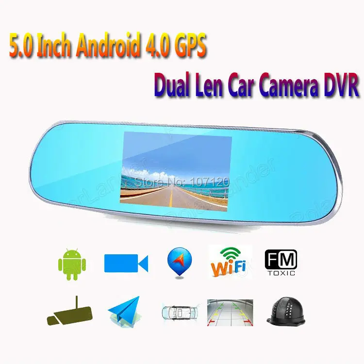 Новинка 2018 высокое качество 5 дюймов Android DVR Wi Fi ночное визуальное зеркало для