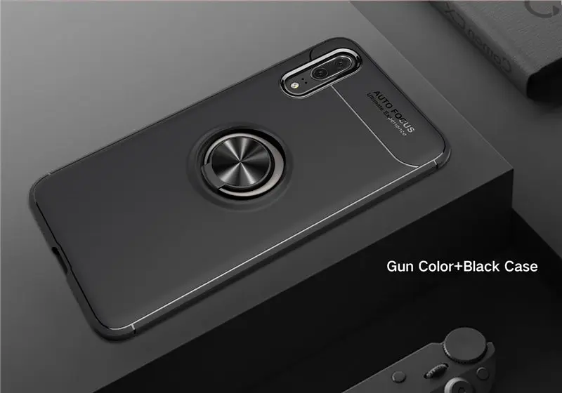 Huawei P 20 EML L29 L09 чехол P20 чехол Силиконовый ТПУ чехол для huawei P20 EML-L29 EML-L09 магнитный автомобильный держатель кольцо TPU чехол s