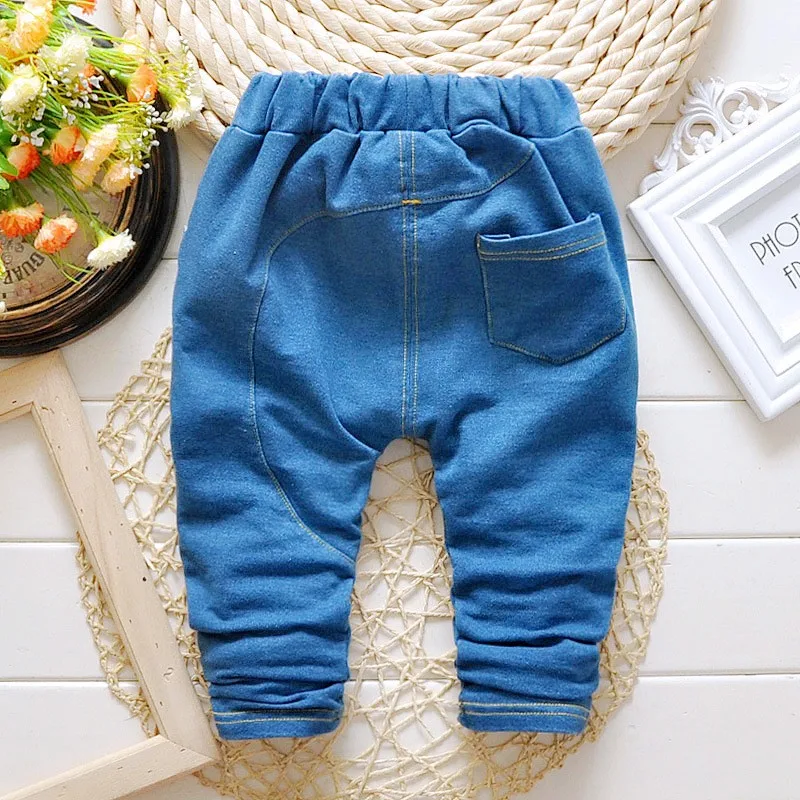 Новинка 2016 весенние высококачественные модные детские шаровары джинсы для