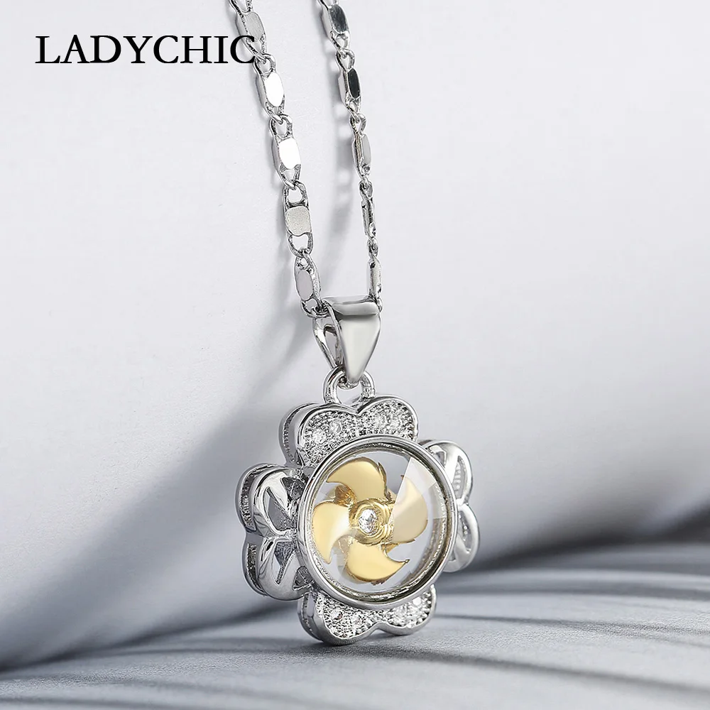 Модное поворотное ожерелье LADYCHIC с подвеской в виде ветряной мельницы элегантное