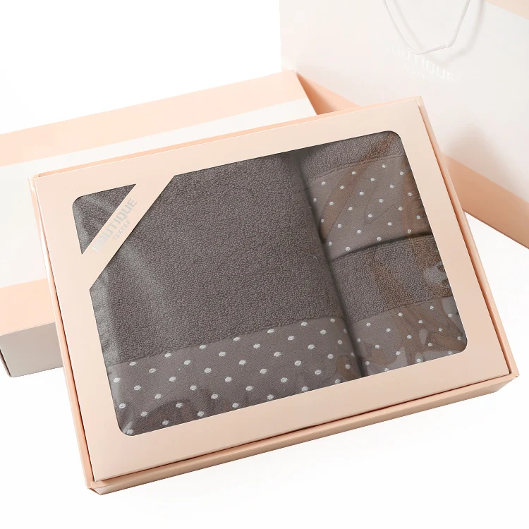 20 Wedding Bath Towel 3piece Gift Box Set Moon Red Birthday Group Buy Back Gift Companion Gift Pure Cotton Custom Wholesale B6T673 - Цвет: 20