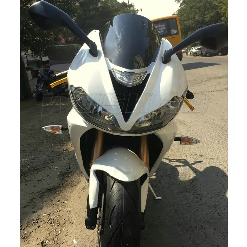 Black Дымчатое лобовое стекло для мотоцикла, лобовое стекло Ветер Экран для 2013 Triumph Daytona 675R 675 черный дым иридия - Цвет: Black
