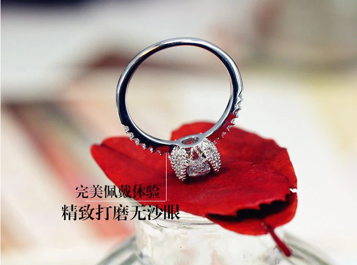 Женское Обручальное Кольцо YINHED роскошное кружевное кольцо из стерлингового