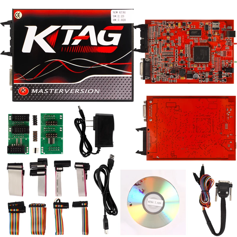 ЕС KTAG V2.23 V7.020+ KESS v2 V2.47 V5.017 мастер ECU чип Тюнинг инструмент K-TAG 7,020 онлайн