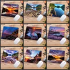 Большой рекламный коврик для мыши Mairuige для ноутбука с изображением Морского Пейзажа восхода солнца, маленький игровой коврик для мыши, игровые коврики 22x18 см