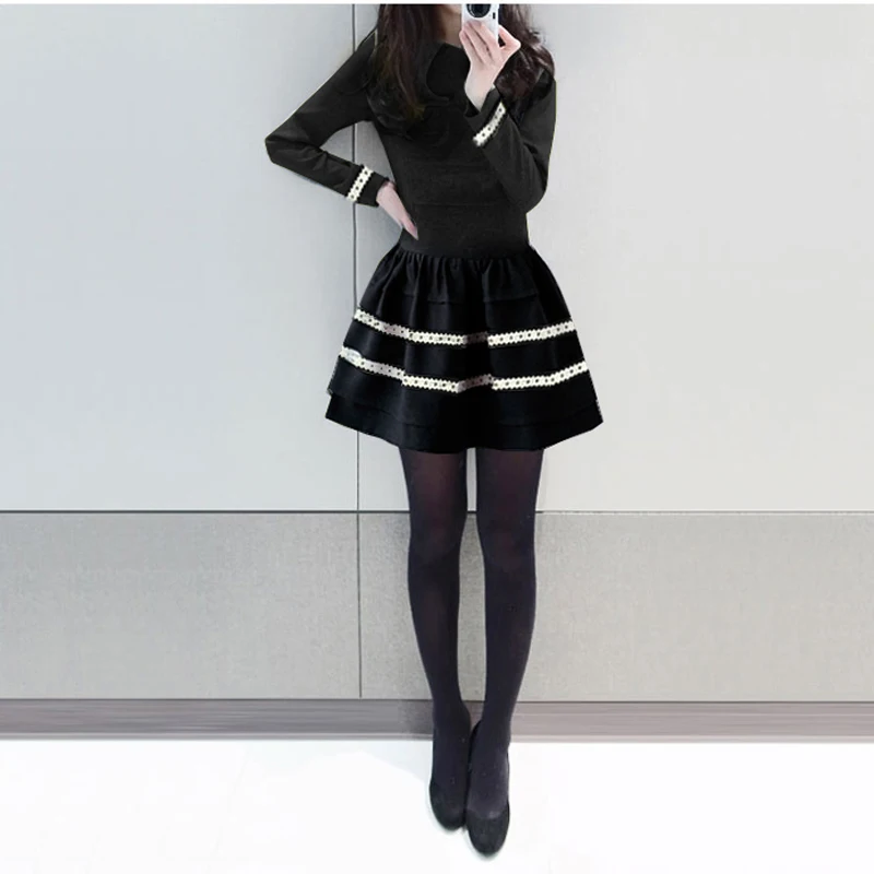 Женское платье новое модное ретро женское лоскутное элегантное Плиссированное