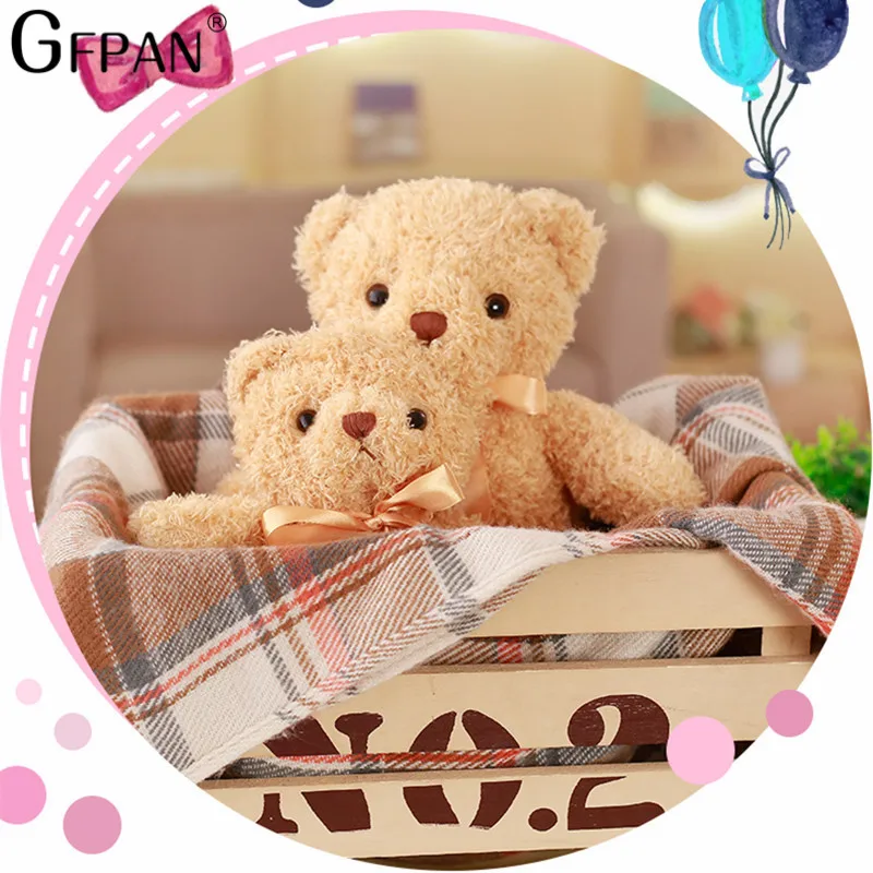 GFPAN 1 шт. 30 см Kawaii популярный Мишка Тедди плюшевые и мягкие игрушки, мягкие куклы в виде животных, подарок на день рождения, подарок на День святого Валентина для детей