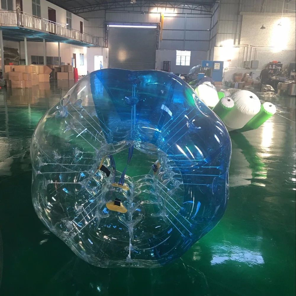 

Inflatable Bumper Ball Diameter 1.5M Bubble Soccer Ball 0.8mm PVC Transparent Material Zorb Ball for Adults and Kids (2 Pcs )
