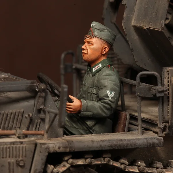 1/35 набор моделей фигурок из смолы WW2 немецкий драйвер 418 несобранный