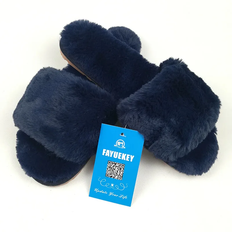 Новинка модные домашние хлопковые плюшевые тапочки FAYUEKEY 11 цветов на осень и зиму