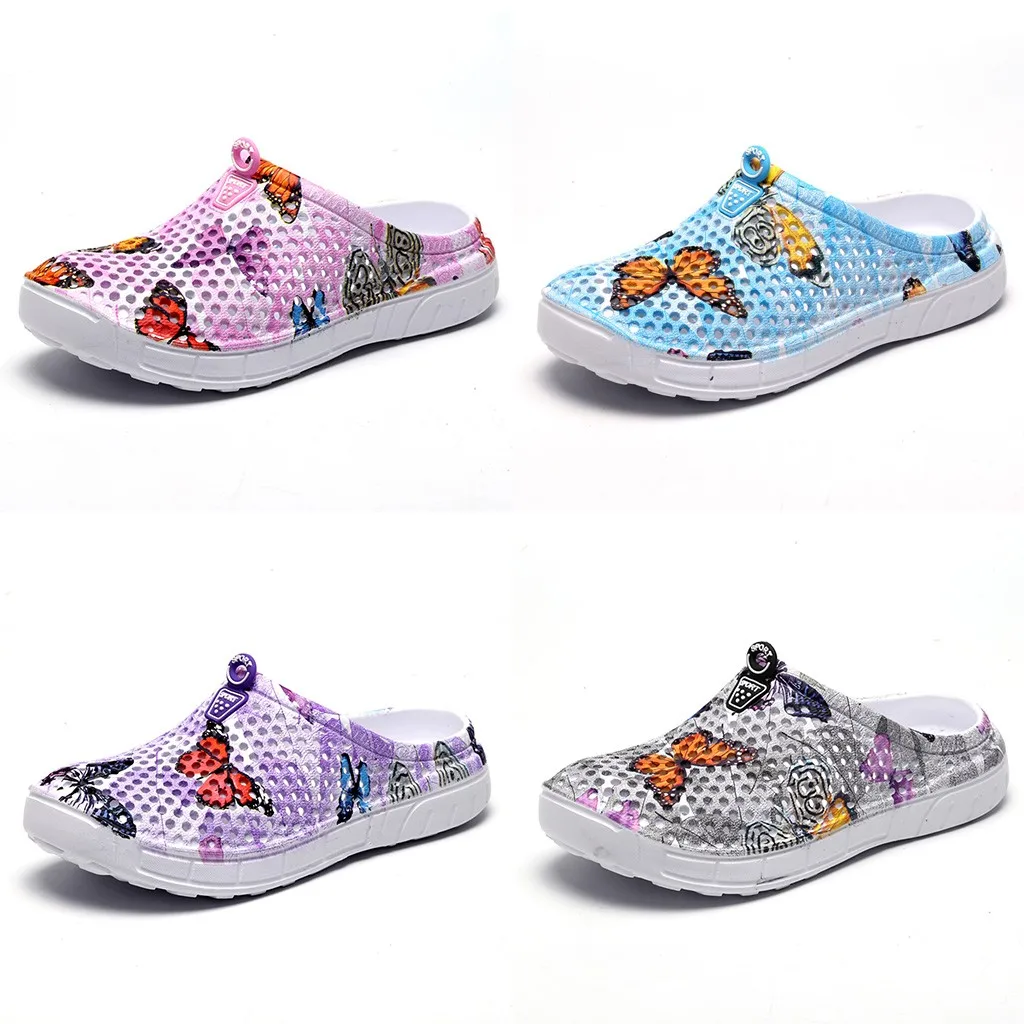 SAGACE/Женская обувь с открытым носком Нескользящие разноцветные