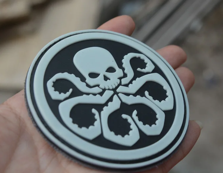 Мстители alliance Villain hydra bianconeri военная армия тактический боевой ПВХ резиновая заплатка для одежды эмблема значки