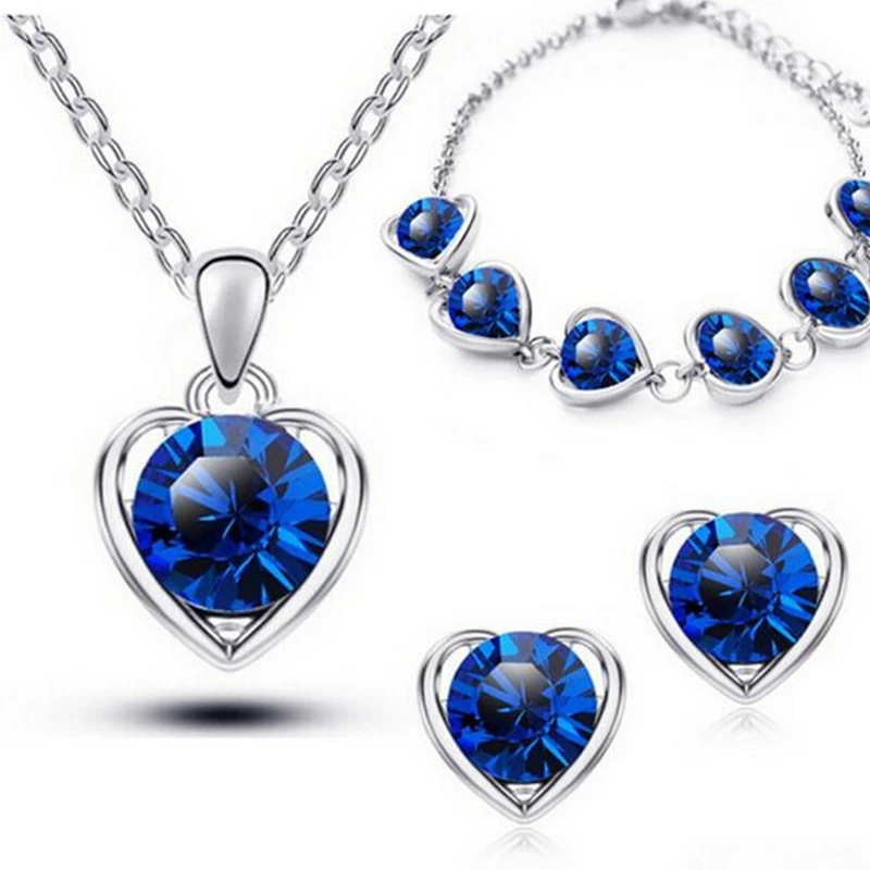 OMHXZJ AAA Австрия Кристалл серебро золото 18KT Платина женщина невесты сердце язык