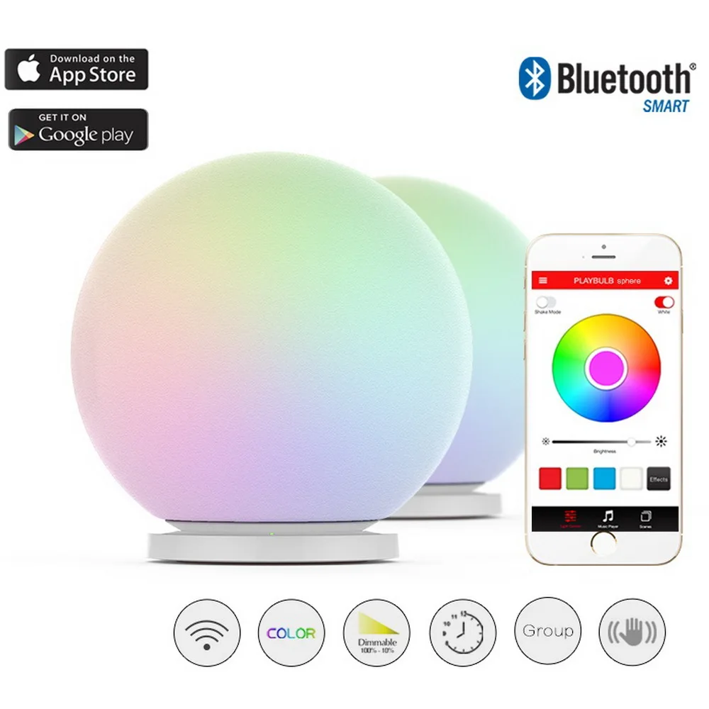 Лампа MIPOW PLAYBULB сферическая умное изменение цветов водонепроницаемая