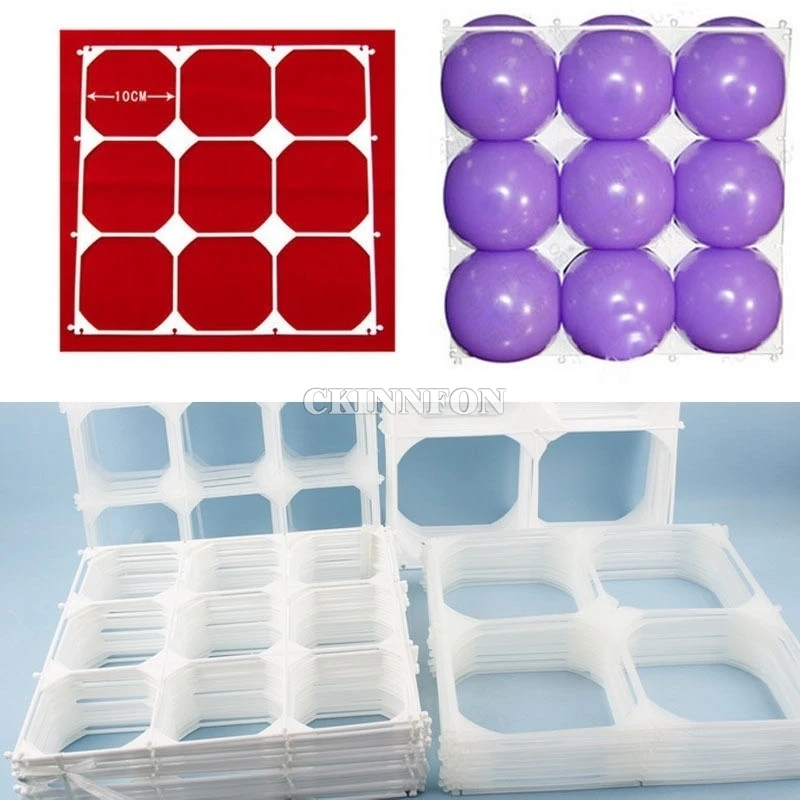 500Pcs/Lot Balloon Square 9 Grid 4 Modeling Party Balloons Grids Wall Wedding Decoration | Дом и сад