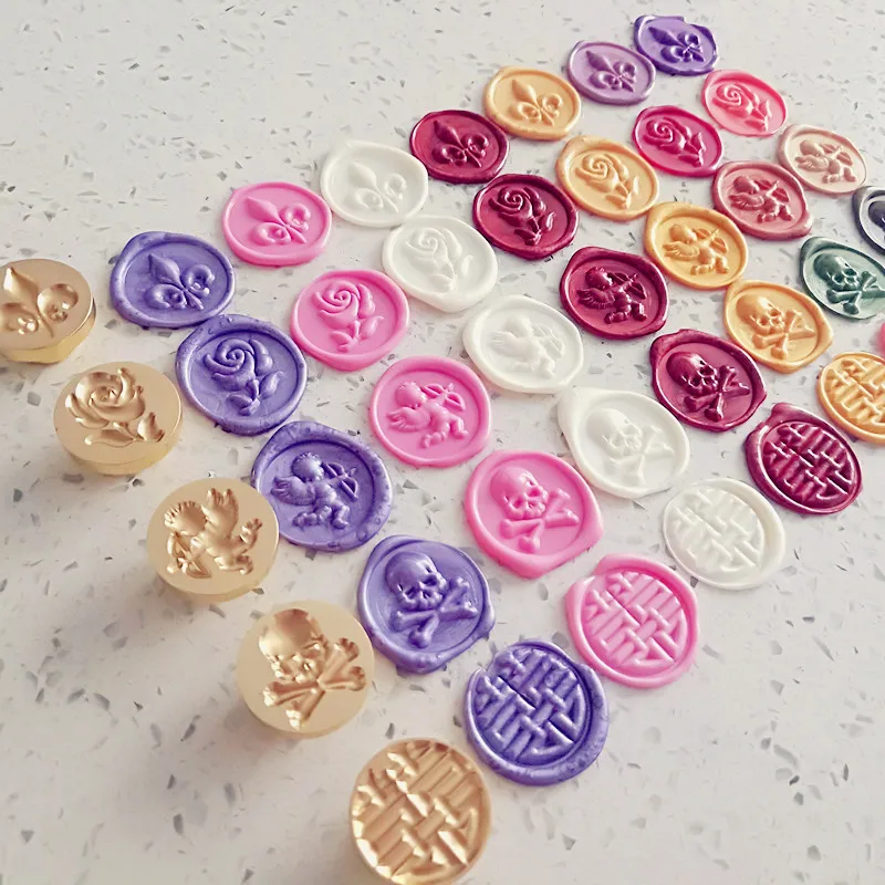 New product Embossed 3D rose flower Leaf unicorn rose skull Wax Seal stamp,wedding laurel wax stamp,envelope seal, 3D seal