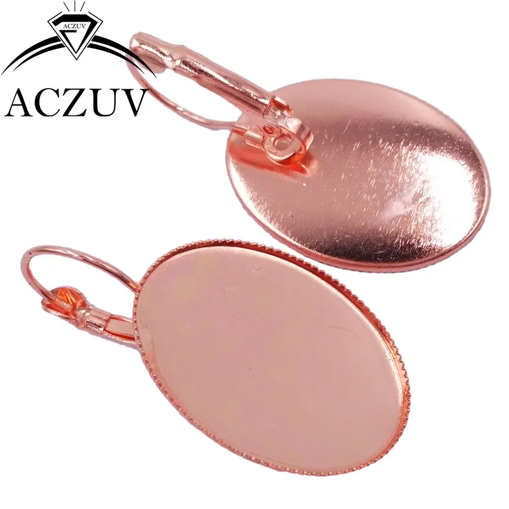 Опт левербэк пустые серьги ободок Овальные Кабошоны для зубов базовые настройки