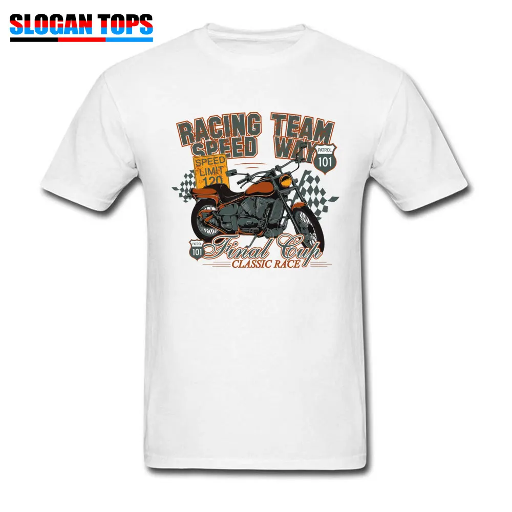 Team T Shirt Men Tshirt Motorcycle Motocross Cool Tee Shirts Vintage 100% Cotton White Clothing Youth Racer Groups Tops XL | Мужская