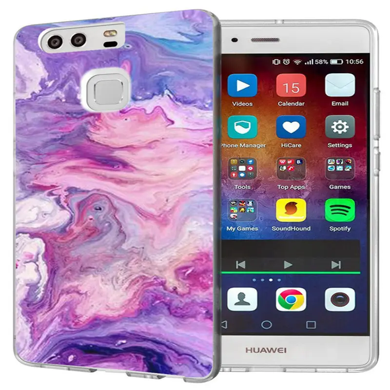 Чехол для Huawei P9 Lite/P8 Lite/P10Lite Y5 II 2 Y5ii Y6 компактный мягкий чехол из ТПУ с узором