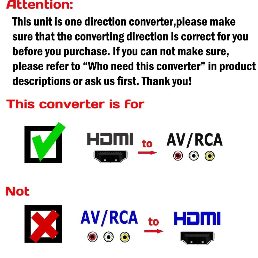 Преобразователь Aikexin HDMI в RCA 1080P AV 3RCA CVBs композитный видео аудио преобразователь