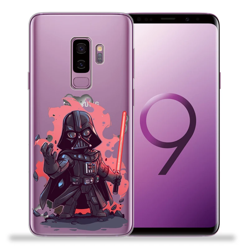Звездные войны для крышки samsung Galaxy S9 S8 S10 плюс S7 S6 край S10 Lite Примечание 8 9 Дарт Вейдер R2-D2 йода Мягкая Обложка Etui