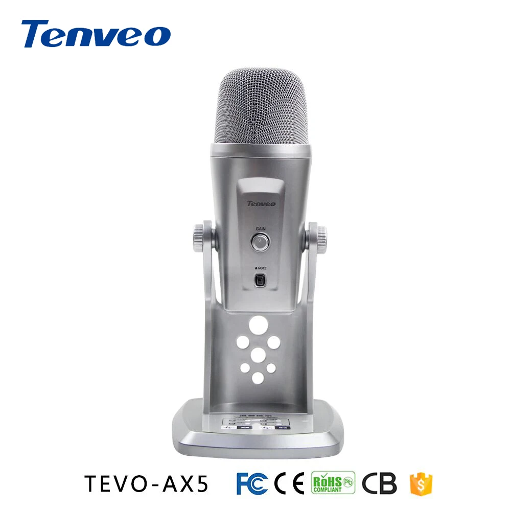 Tenveo AX5 плеер с микрофоном USB микрофон Запись музыки подходит для записи