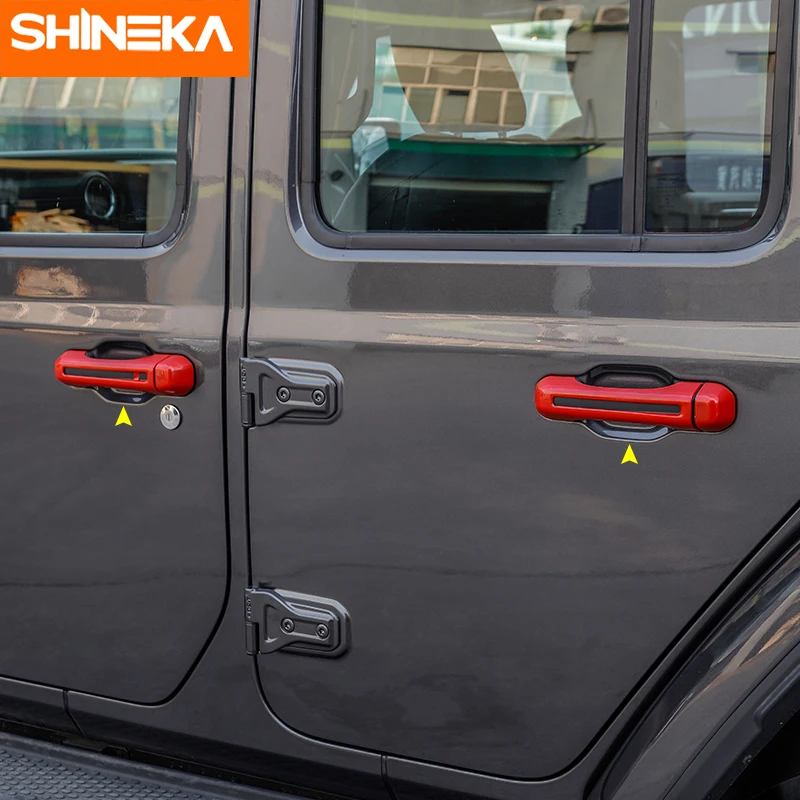 SHINEKA ABS Автомобильная внешняя боковая дверная ручка багажника декоративная