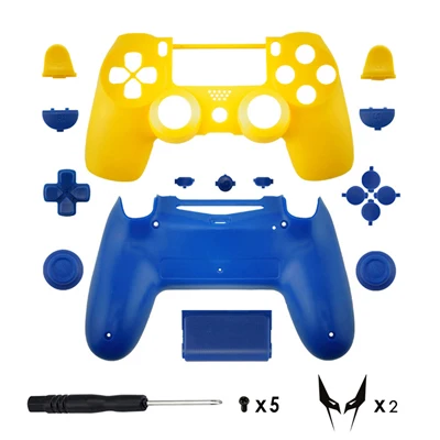 jingang DIY матовый аниме пользовательский чехол контроллера для Playstation4 Slim PS4 Pro запасная часть для джойстика полный корпус Чехол кнопки Mod Kit JMD-040 - Цвет: jingang