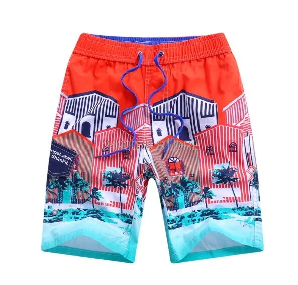 Летние детские шорты пляжные для мальчиков Гавайские модные хлопковые