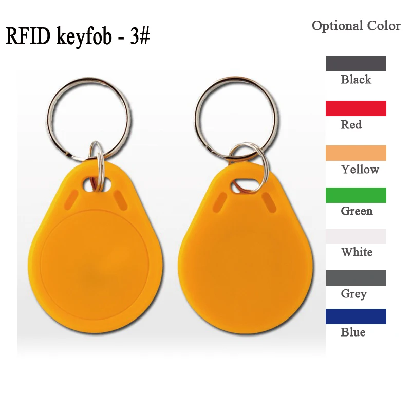 Rfid брелок с индивидуальными принтами 13 56 мГц f08 fm1108 синий красный желтый зеленый