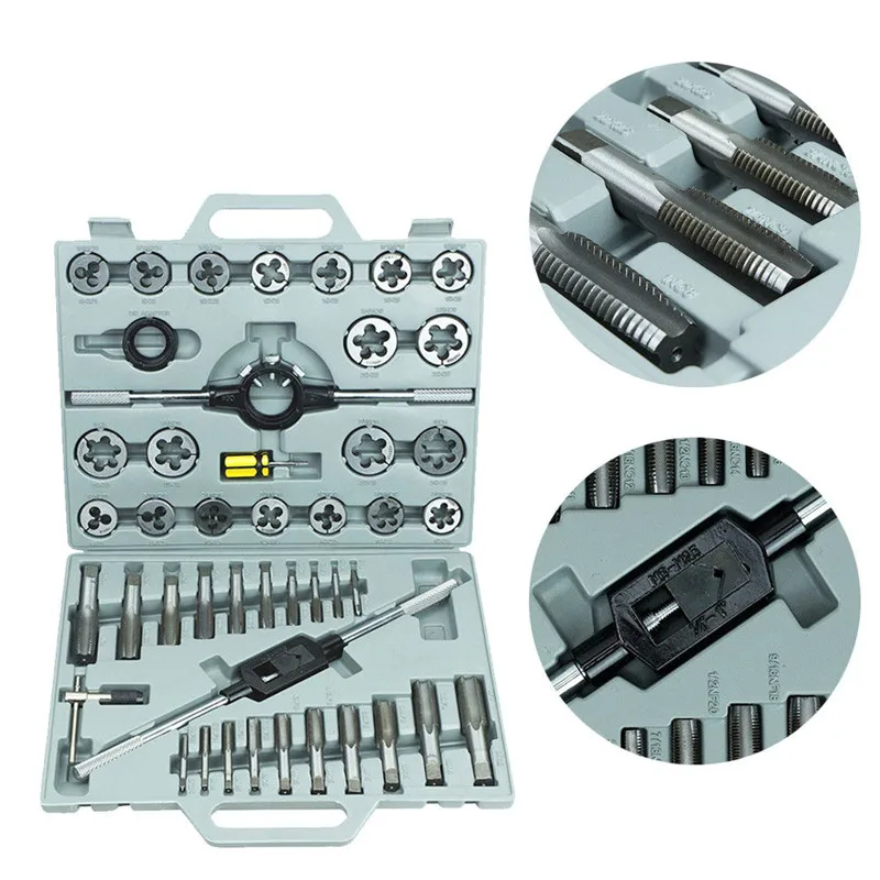 45 шт. метрический кран и штамповочный ключ Отвертка металлический сверло M6-M24 с