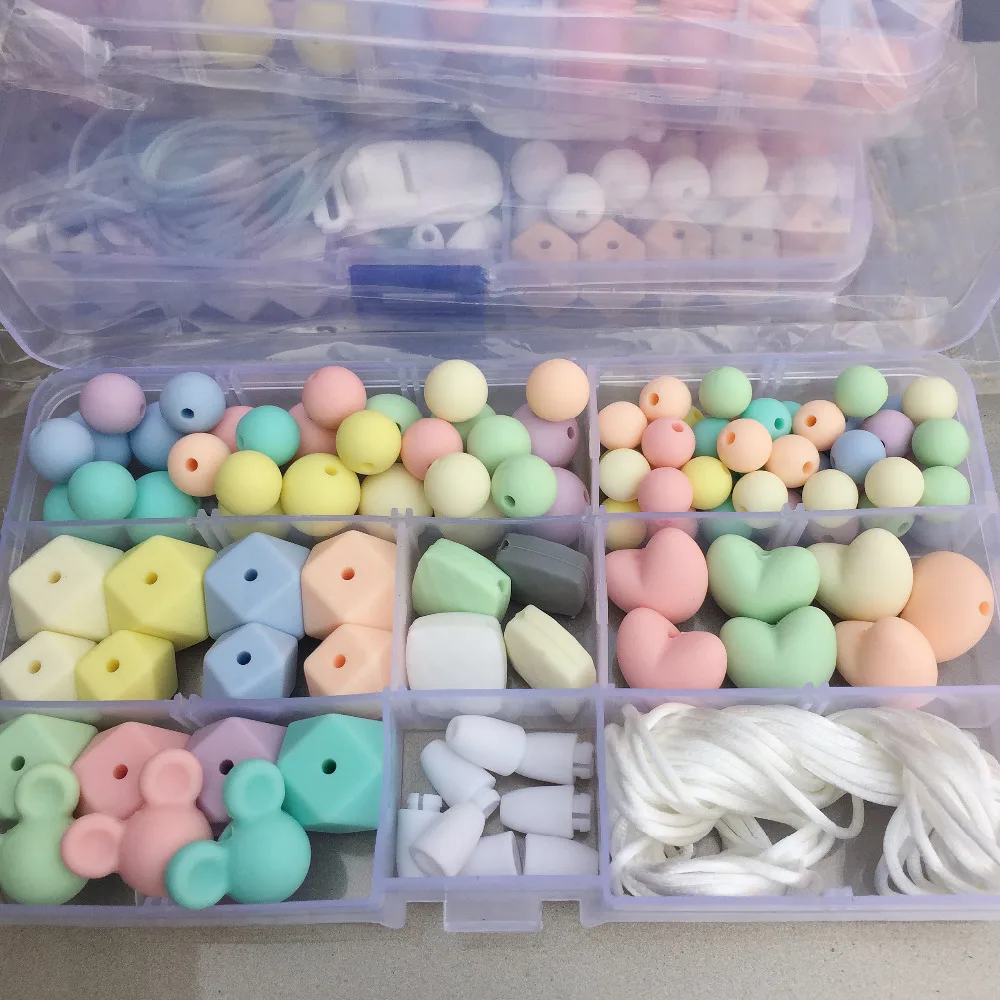 Набор силиконовых бусин детский набор поделок пустышка клипсы детская кроватка
