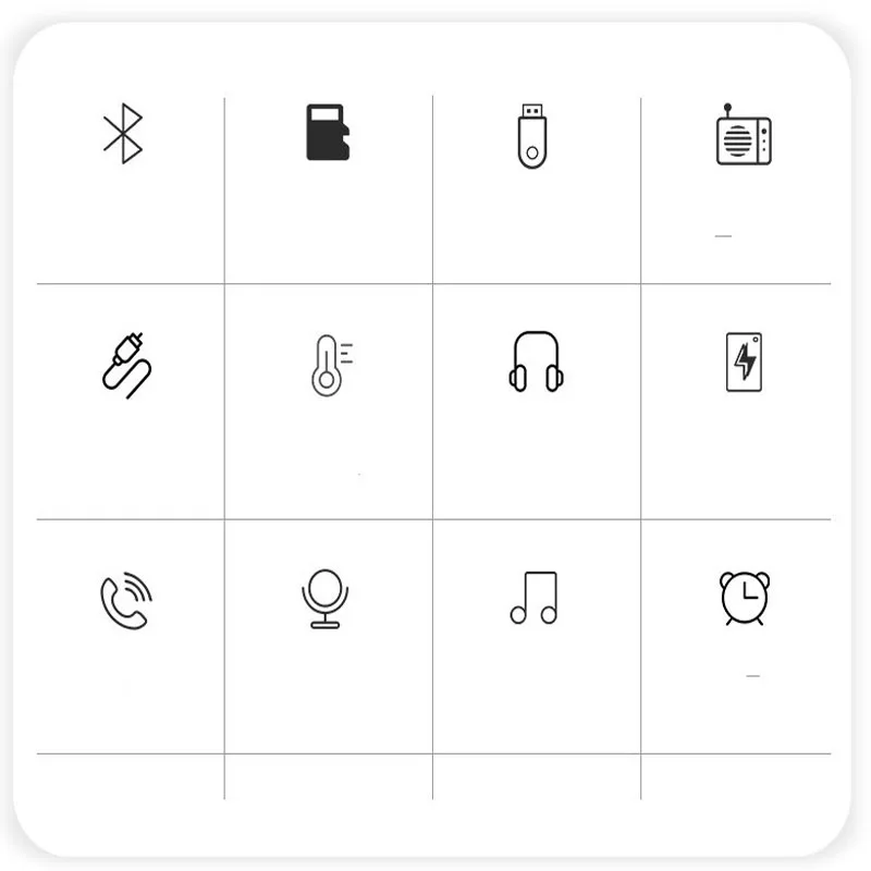 Bluetooth-динамик 2019 НОВЫЙ Температурный радиоприемник электронный будильник