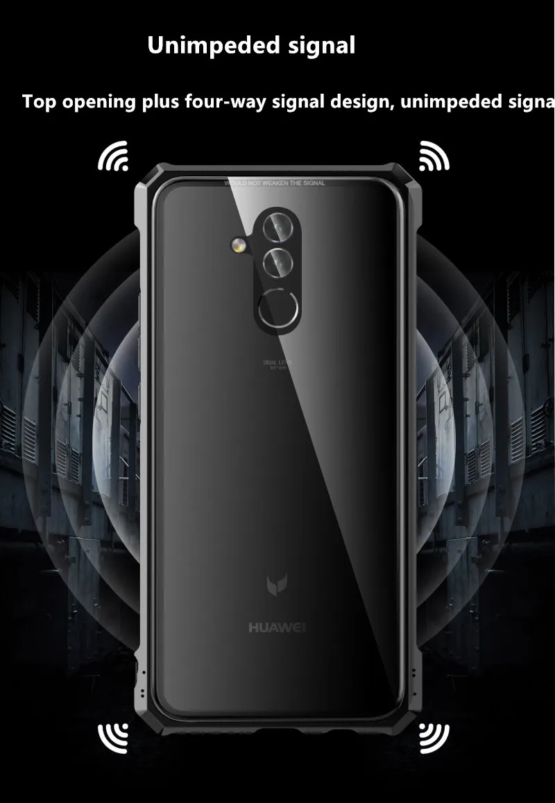 Mate20 металлический чехол-рамка для Huawei Mate 20 Lite Pro 20x чехол из закаленного стекла
