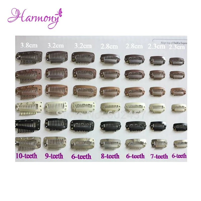 200 шт./лот 3 2 см инструменты для наращивания волос с 9 зубцами/Силиконовые зажимы