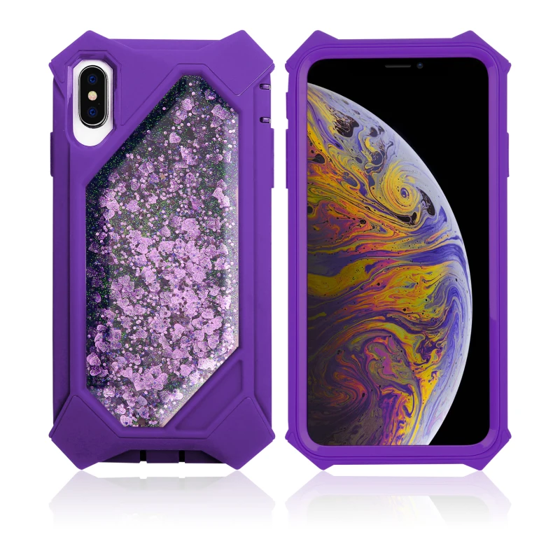 Грандевер зыбучие пески чехол для iphone 7 Xs Max 6 8 Plus чехол жесткий чехол для iphone X XR Блестящий с жидкостью полная защита